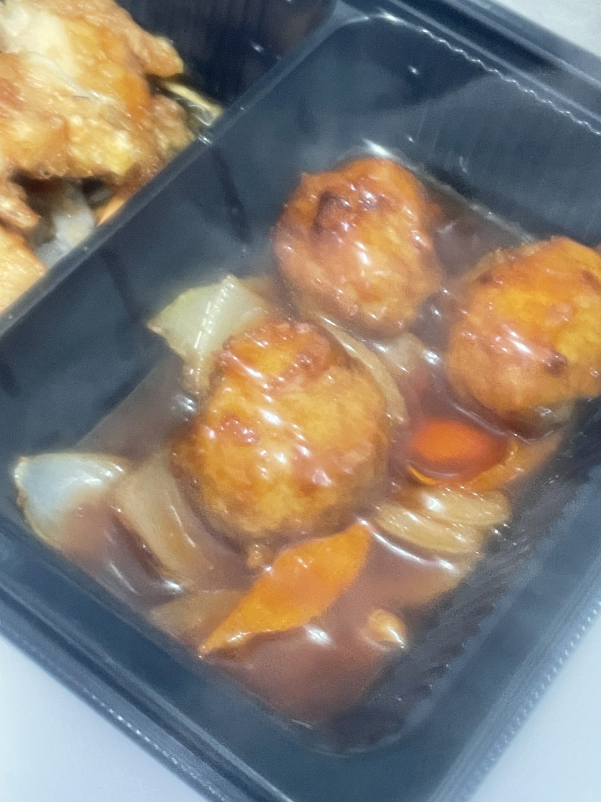 揚げ肉団子甘酢ソース